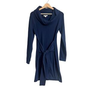 Boston Proper Cowl Neck Belted Knit Dress Small
